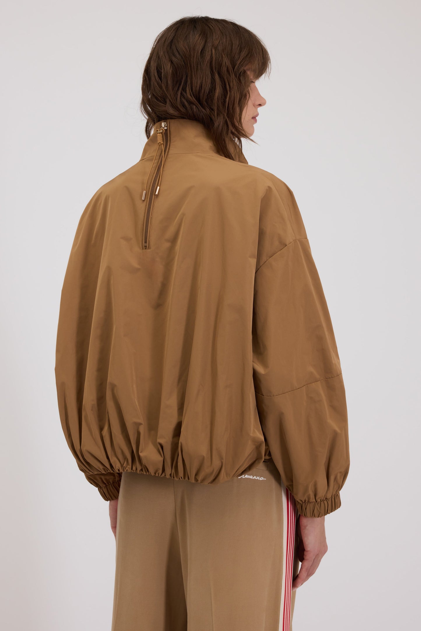 GIACCA ANORAK IN TAFFETÀ FP BOUTIQUE CON BORDO ARRICCIATO