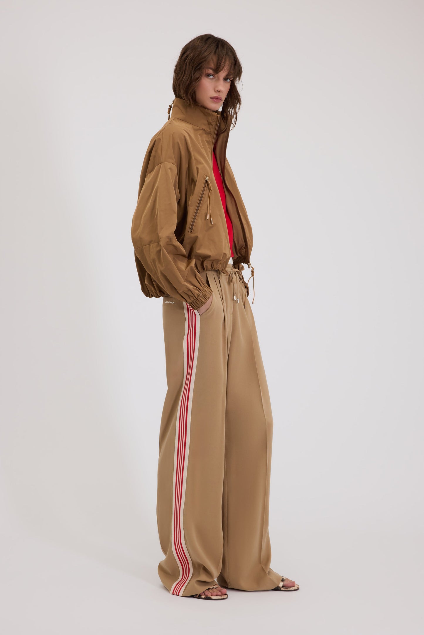 GIACCA ANORAK IN TAFFETÀ FP BOUTIQUE CON BORDO ARRICCIATO