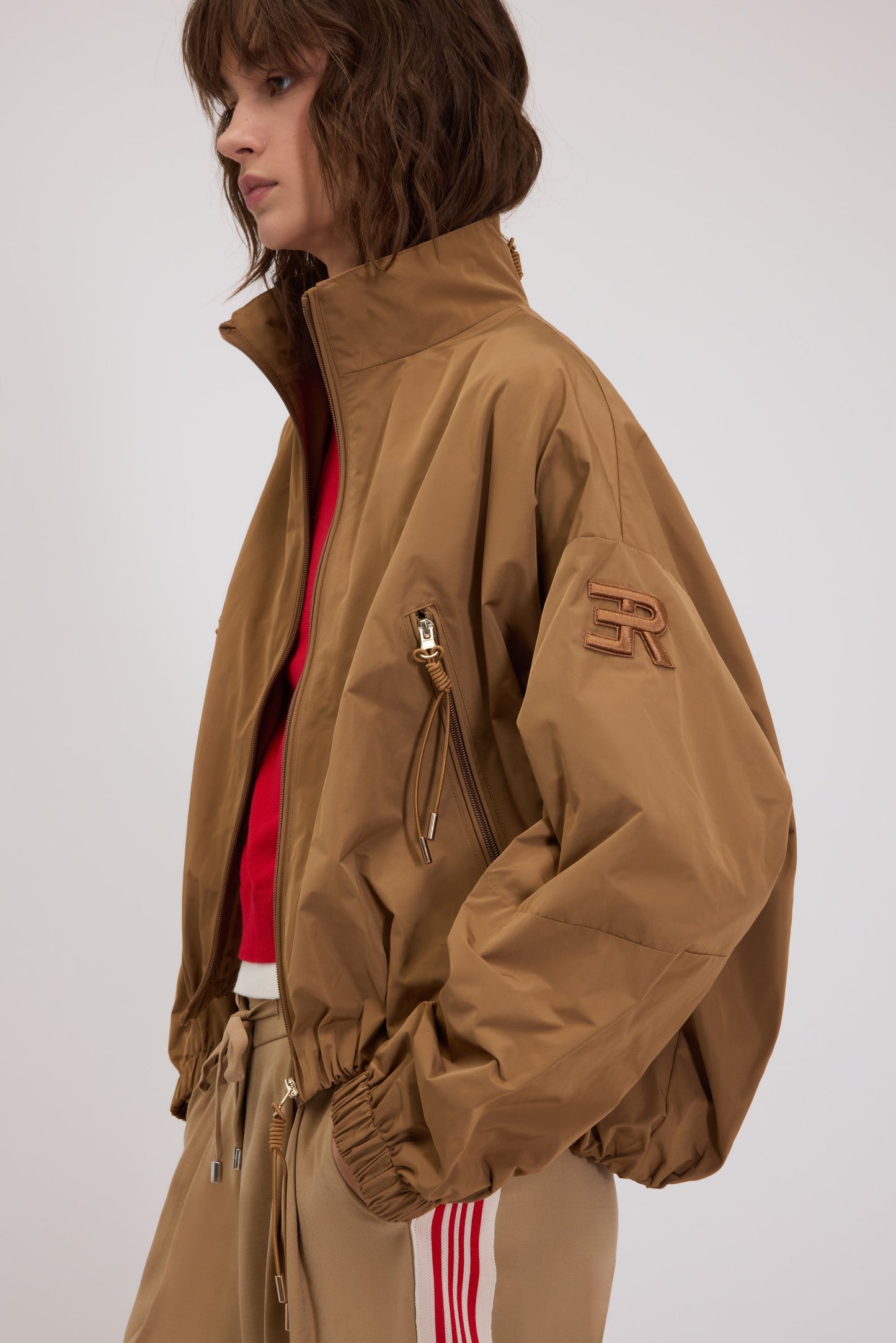 GIACCA ANORAK IN TAFFETÀ FP BOUTIQUE CON BORDO ARRICCIATO