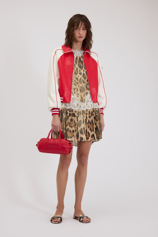 GIACCA BOMBER BICOLORE IN STILE COLLEGE DI FP BOUTIQUE