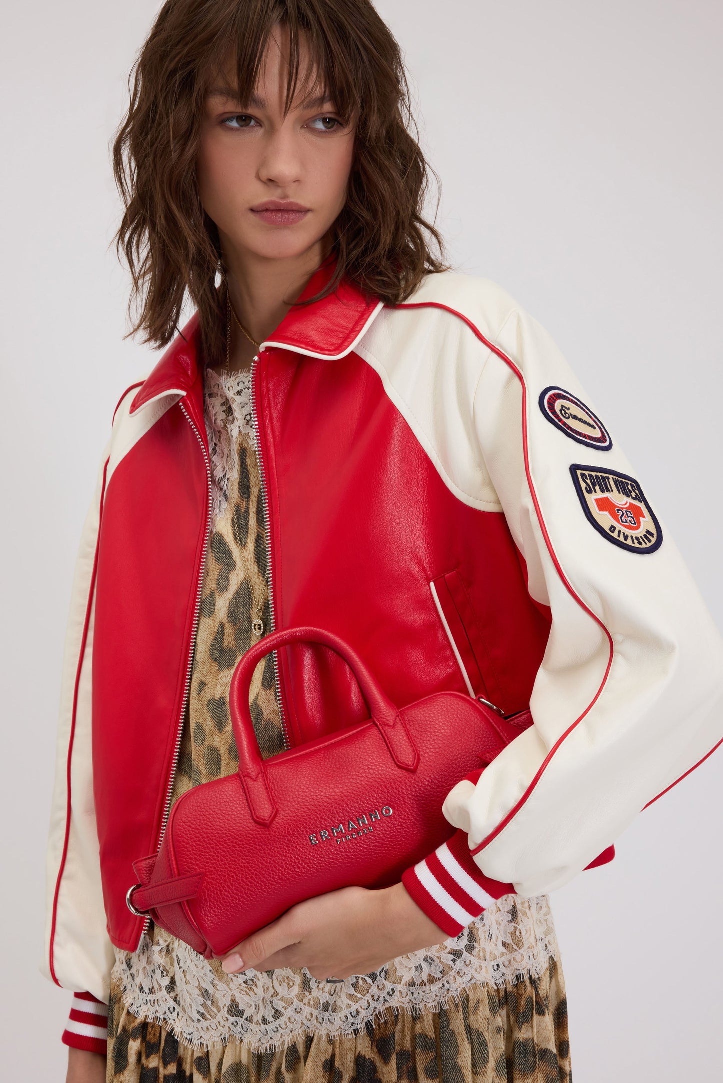 GIACCA BOMBER BICOLORE IN STILE COLLEGE DI FP BOUTIQUE