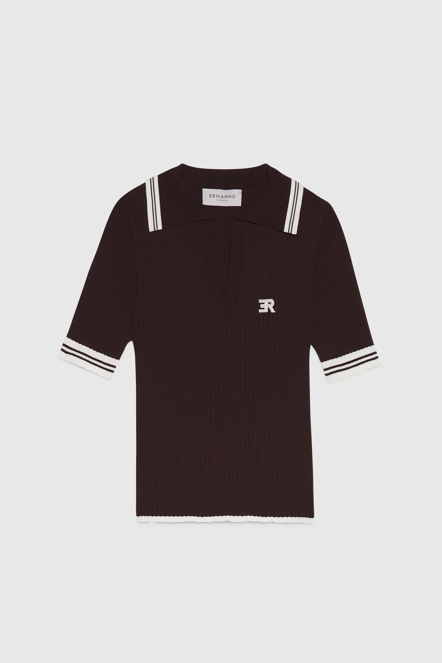 POLO A COSTE IN MAGLIA FP BOUTIQUE CON LOGO