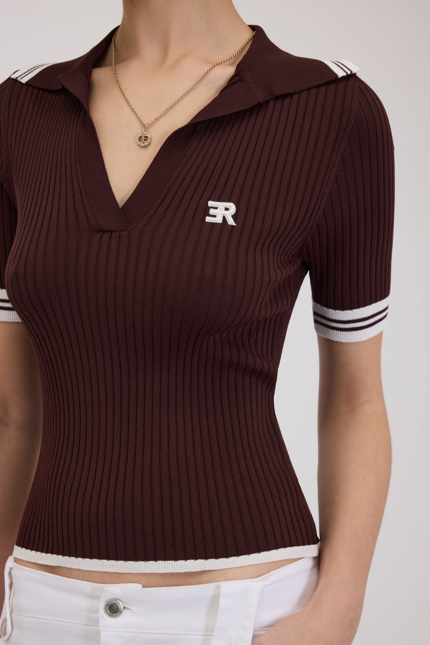 POLO A COSTE IN MAGLIA FP BOUTIQUE CON LOGO