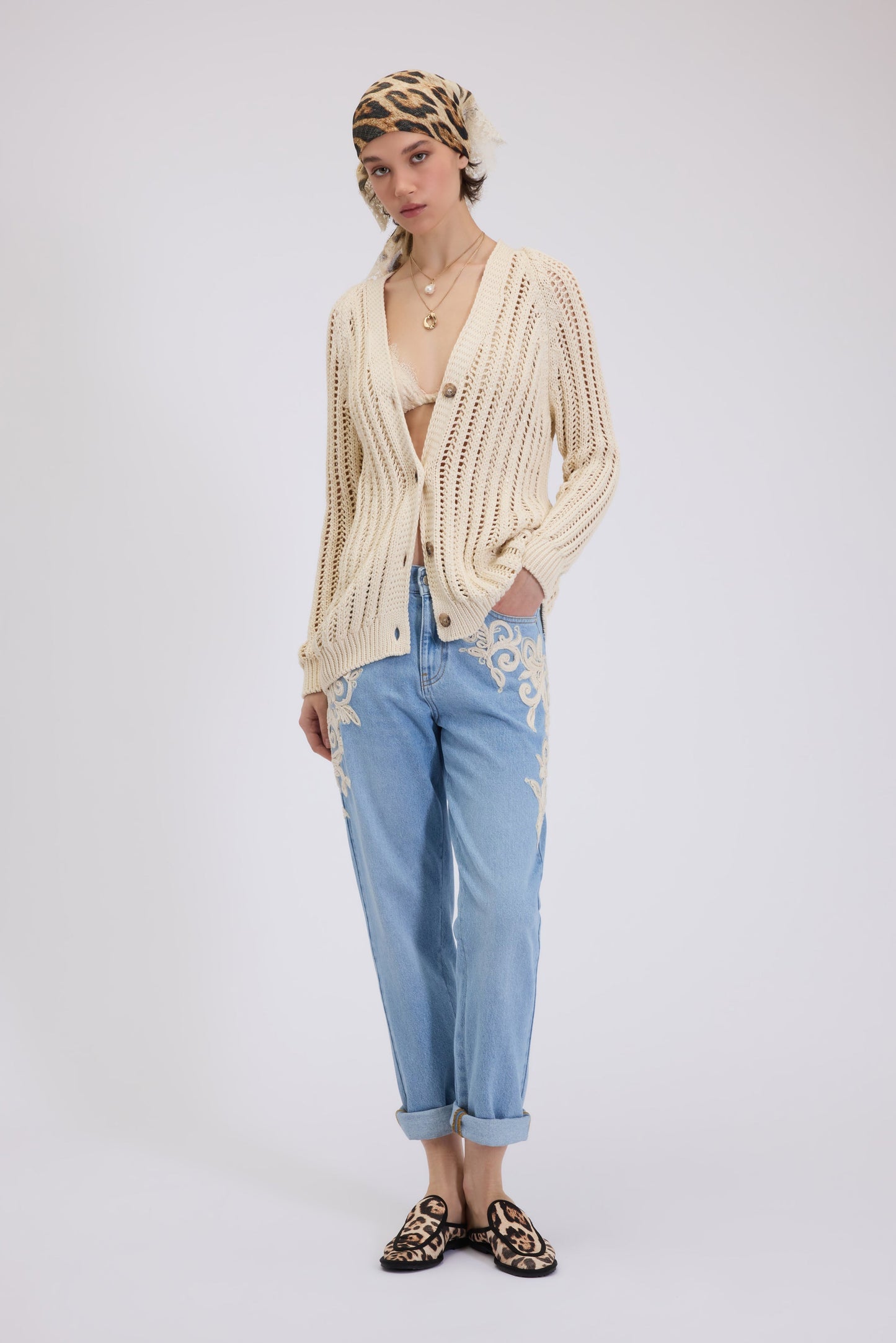 CARDIGAN OVERSIZE A MAGLIA APERTA FP BOUTIQUE