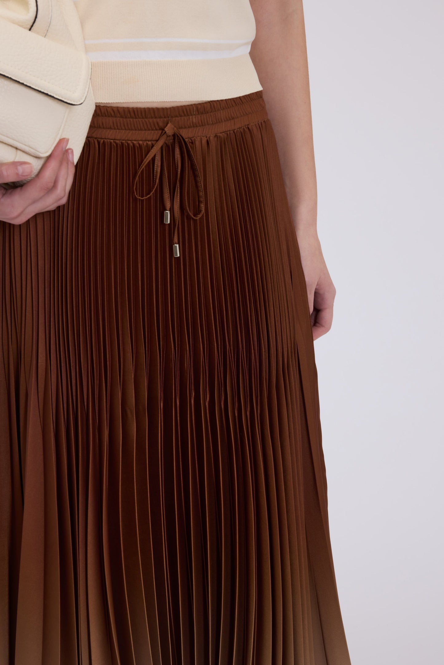 GONNA MIDI IN RASO CON STAMPA TROPICALE DI FP BOUTIQUE